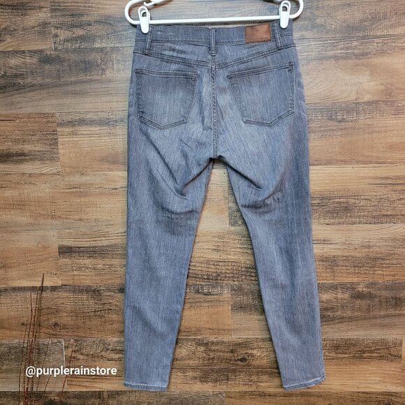Madewell Jeans 28 Skinny Skinny 9" High Riser Shaw Wash F4804 Stretch Denim - Picture 2 of 11